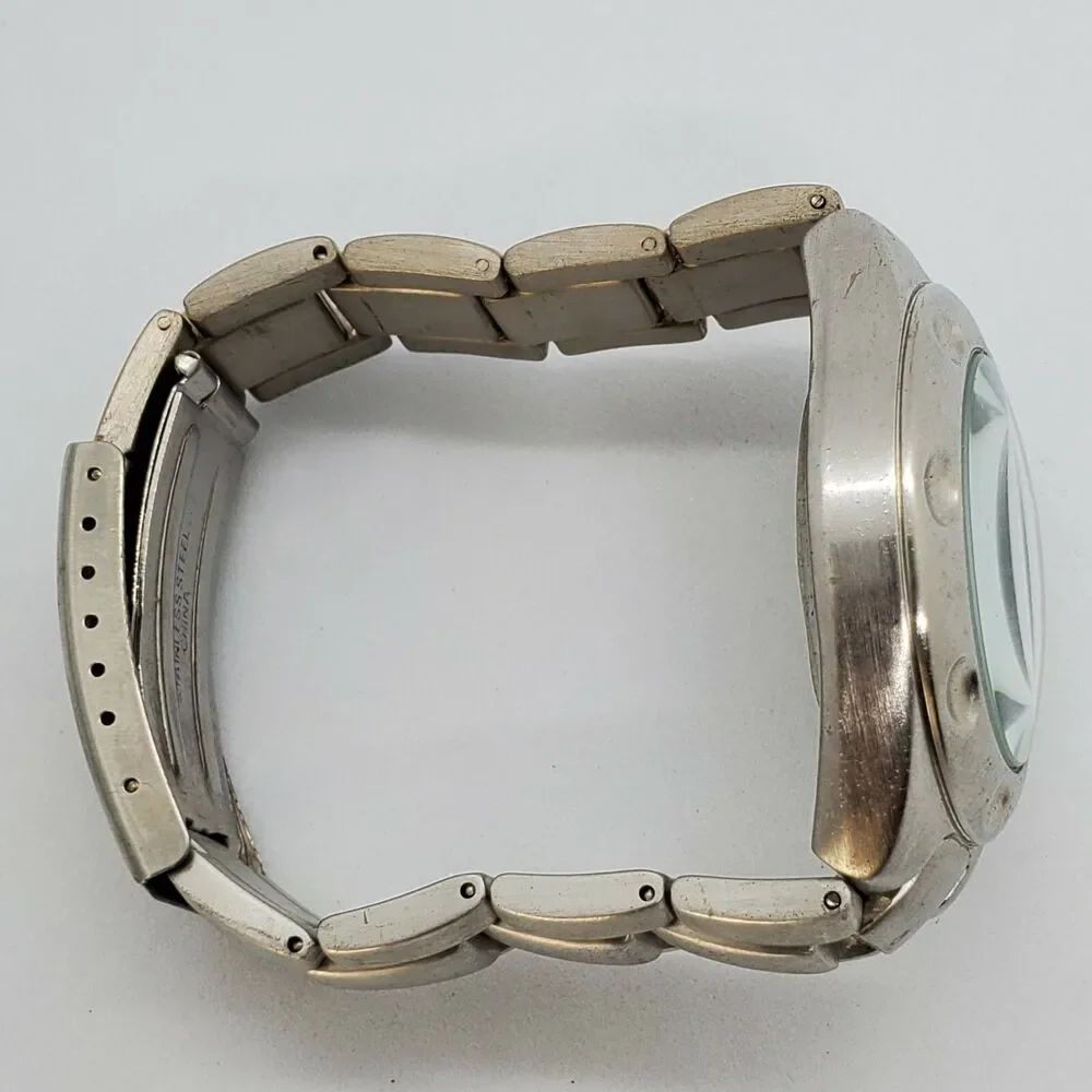 Ravinia Men's Watch 38MM Black‎ Dial Gray Bracelet Band 6.5